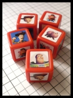 Dice : Dice - Game Dice - Yahtzee Jr Toy Story Red Dice Set - Sticker Face